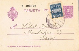 36114. Entero Postal SANT BOI De LLOBREGAT (Barcelona) 1929. Recargo Exposicion - Barcelona