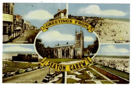 Ref 1347 - 1966 Multiview Postcard - Seaton Carew - Good Slogan For Hartlepool Durham - Sonstige & Ohne Zuordnung