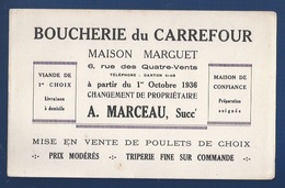 BUVARD - BOUCHERIE DU CARREFOUR - MAISON MARGUET - PARIS, 6 RUE DES QUATRE-VENTS - Alimentare