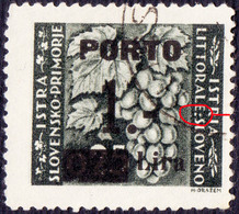 SLOVENIA - TRIESTE - ZONA B - LITORALE - PORTO  ERRORE "due Punti" - Sassone  14B  - Usati - 1946 - RARE - Portomarken