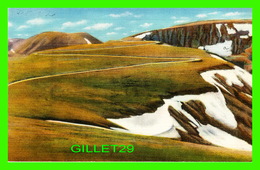 NATIONAL PARK, CO - SWITCHBACKS ON TRAIL RIDGE ROAD NEAR ICEBERG LAKE - WRITTEN IN 1934 - - Rocky Mountains