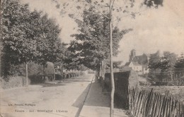 2 CPA MONTAIGU  L' Entrée Circulée 1914 - Grande Rue -  Magasins - Café Richard – Cafés - Montaigu