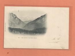 74 Haute Savoie Les Aravis Et Le Mont Blanc Cachet La Clusaz 1900 - La Clusaz