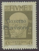 ITALIA - FIUME SASS. 155ob  NUOVO - Fiume