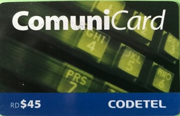 DOMINICAINE  -  Prepaid  -  CODETEL - ComuniCard  -  RD$45 - Dominicana