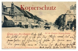 Neu-Ruppin (Neuruppin) 1900, Teil Der Friedrich Wilhelm-Strasse Nach Bornum - Neuruppin