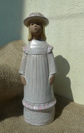Vintage JIE Sweden Lady Woman Girl KARIN Figurine Ceramic Design Edit RISBERG - Sonstige & Ohne Zuordnung