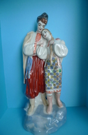 USSR Soviet Porcelain Couple I Love Woman Man Costumes Polonne Polonnoe FIGURINE - Otros & Sin Clasificación