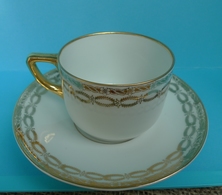 VTG Pottery Hutschenreuther LHS Selb Lidkoping Alp Porcelain Cup Saucer 2 Marks - Altri & Non Classificati