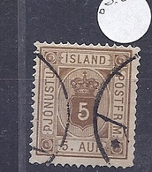 190032724  ISLANDIA  YVERT    SERVICE  Nº  5 - Dienstzegels