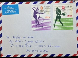 Israel, Circulated Cover To Portugal, "Olympic Games", "Tennis", "Beijing 2008" - Lettres & Documents