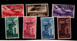 93439) ITALIA.- Trieste AMG-FTT-Democratica, Soprastampa Su Singola Linea - POSTA AEREA - 1949-MNH** - Poste Aérienne