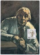 Germany Deutschland 1991 Maximum Card, Kathe Kollwitz, Painter Artist, Bonn - 1981-2000