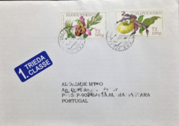 Slovakia, Circulated Cover To Portugal, "Nature", "Flora", Flowers", "Orchids", 2009 - Briefe U. Dokumente