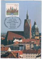 Germany Deutschland 1991 Maximum Card, 750 Jahre Hannover - 1981-2000