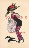 ☺♦♦ CHARLES NAILLOD N° 127 < FEMME ÉLÉGANTE Au CHAPEAU Avec CARTON - OMBRE SILHOUETTE - SUPERBE CARTE ANCIENNE NEUVE - Naillod