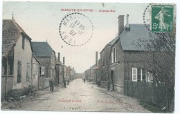 3360 MARAYE EN OTHE Grande Rue Cachet Perlée 1907 Coll Boulard Colorisée Rochette 31ème 31 Artillerie Le Mans - Autres & Non Classés