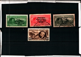 93465) ITALIA-.Albania- Assemblea Costituente - POSTA AEREA - 12 Aprile 1939-4 VALORI-USATI - Albanie