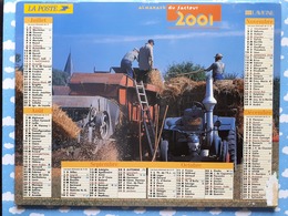 CALENDRIER DU FACTEUR ALMANACH TRAVAUX A LA CAMPAGNE TRACTEUR LANZ BULLDOG 2001 - Grand Format : 1991-00