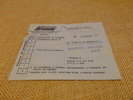 BIGLIETTO SIREMAR- TRATTA VULCANO  - MILAZZO-1979 - Europa