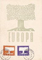 SAARLAND 1958 CARTE DE SAARBRÜCKEN - Cartas & Documentos