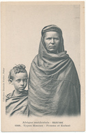 MAURITANIE -  Types Maures, Femme Et Enfant - Fortier, Dakar - Mauritanie