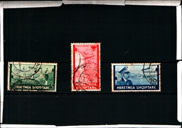 93479) ITALIA-.Albania-Serie Ordinaria - POSTA AEREA - 31 Marzo 1940 -VALORI -USATI - Albanien