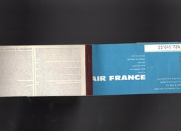 Billet D'avion AIR FRANCE 1963 Paris Jersey Guernesey Paris  Passenger Ticket & BEA Baggage Claim Tag - Europa