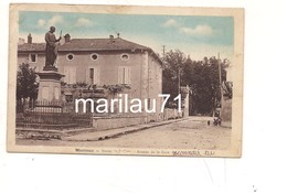 P1024 FRANCIA MONTEUX GARE 1935 Viaggiata Francobollo Tolto - Monteux