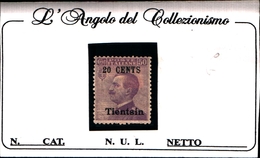 93487) ITALIA-20 C. Su 50 C..Emissioni Ordinarie Sopras. Tientsin E In Moneta Cinese (centesimi O Dollari) - 1918 -MLH* - Tientsin