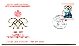 RC 16202 MONACO 1999 GRAND PRIX DE PHILATELIE FDC 1er JOUR TB - FDC