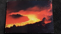 CPSM ETNA COULEE DE LAVE VOLCAN ACTIF ERUTPION  MULTIGRAF MG 508  1980 - Catastrophes