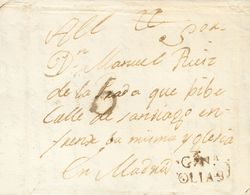 1819. BARGAS (TOLEDO) A MADRID. Marca Cª.Nª. / OLIAS, En Tinta De Escribir De Olías Del Rey (P.E.1) Edición 2004. MAGNIF - Other & Unclassified