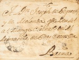 (1772ca). Dirigida A BARCELONA. Marca CATALUÑA (no Hemos Podido Determinar El Origen) Y De Los Recaderos Catalanes FERNA - Sonstige & Ohne Zuordnung