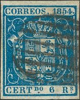 6 Reales Azul. MAGNIFICO. Cert. EXFIMA. - Other & Unclassified