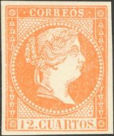 12 Cuartos Naranja (2ª Tirada). MAGNIFICO. Cert. COMEX. - Other & Unclassified