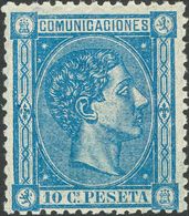 10 Cts Azul. Color Intenso Y Bien Centrado. MAGNIFICO. - Other & Unclassified