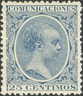 25 Cts Azul. Excelente Centraje. MAGNIFICO. - Other & Unclassified