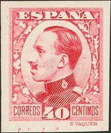 40 Cts Carmín. CAMBIO DE COLOR. MAGNIFICO Y RARO, NO CATALOGADO. - Other & Unclassified