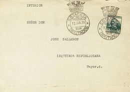 1935. 15 Cts Gris Verdoso. Correo Interior De MADRID. Matasello ESTAFETA / DEL / CONGRESO / DE LOS / DIPUTADOS Y Al Dors - Altri & Non Classificati