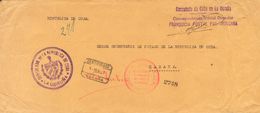 1937. Certificado De LA CORUÑA A LA HABANA (CUBA). Marca De Franquicia CONSULADO DE CUBA EN LA CORUÑA / CORRESPONDENCIA  - Autres & Non Classés