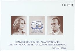 Prueba De Lujo. 50º ANIVERSARIO DEL NATALICIO DE LOS REYES. MAGNIFICA. (Edifil 2020: 120€) - Otros & Sin Clasificación