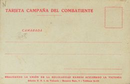 Tarjeta Postal Del S.R.I. COMITE PROVINCIAL DE VALENCIA (escrita A Lápiz Pero No Circulada). MAGNIFICA Y MUY RARA. (Alle - Autres & Non Classés