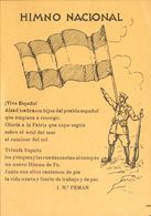 Carpetilla Patriótica Con Fotografía Interior E HIMNO NACIONAL, De José María Pemán. MAGNIFICA. - Sonstige & Ohne Zuordnung