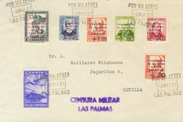 1937. Serie Completa Y Benéfico De 5 Cts. LAS PALMAS A SEVILLA. MAGNIFICA. - Autres & Non Classés