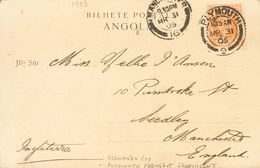 1905. 10 Cts Naranja. Tarjeta Postal De FERNANDO POO A SEEDLEY (GRAN BRETAÑA). Matasello Inglés PLYMOUTH. MAGNIFICA. - Autres & Non Classés