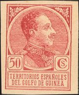 50 Cts Carmín. SIN DENTAR. MAGNIFICO. (Edifil 2020: 97€) - Other & Unclassified