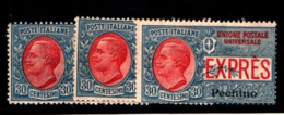 93517) ITALIA- 30 C. Soprast. Pechino - ESPRESSI - Novembre 1917-MNH**-LA VENDITA E RIFERITA A 1 SOLO FRANCOBOLLO - Pechino