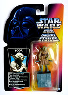 BLISTER FIGURINE STAR WARS 1995  YODA WITH TRAINER BACKPACK AND GIMER STICK  Blister EU - Power Of The Force