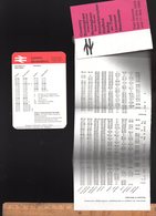 Horaires BRITISH RAILWAYS 1979 COVENTRY BIRMI?GHAM WOLVERHAMPTON STAFFORD LIVERPOOL MANCHESTER SCHREWSBURY - Europe